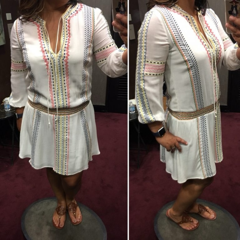 Alice and Olivia Boho Embroidered Dress Spring Summer Women’s Sz 10